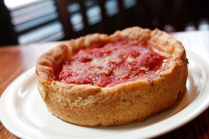 A Chicago deep dish pizza (Photo: John Gress/Corbis via Getty Images)